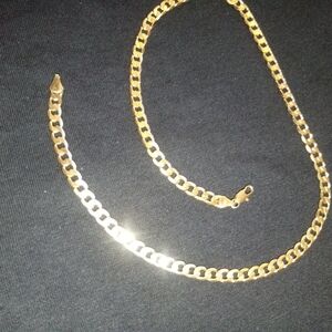 14k Gold 16in 3mm Cuban Link Necklace